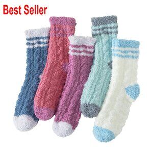 Fuzzy Slipper Socks Cozy Winter Sleep Wear Fluffy Comfort Home Lounge